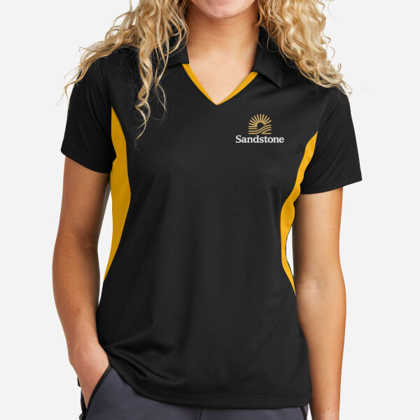 Ladies Side Blocked Micropique Sport Wick ® Polo Thumbnail