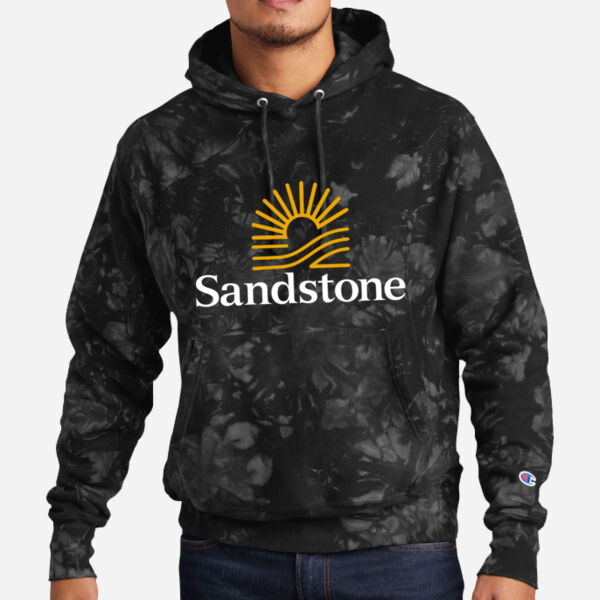 Champion Weave ® Scrunch Dye Tie Dye Hooded Sweatshirt Thumbnail